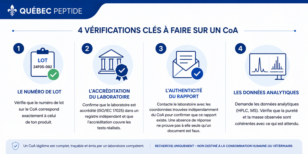 vérifier un certificat d'analyse