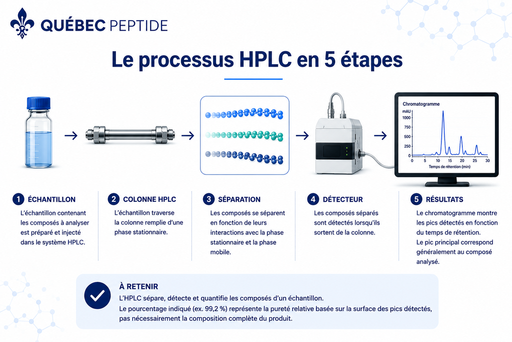 Fonctionnement de l’HPLC en 5 étapes